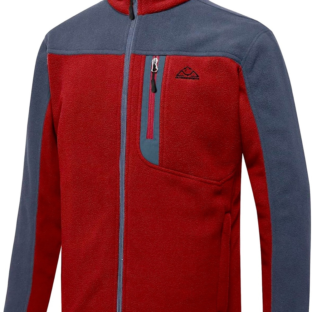 Men's Fleece Jackets Lightweight Full-Zip Fall Jacket Warm Winter Coats‎ Outdoor